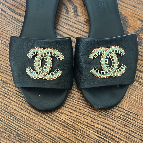 💜Chanel sandal. size 37.5. - Picture 5 of 10